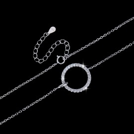 925 Sterling Silver Circular Necklace