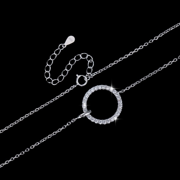 925 Sterling Silver Circular Necklace