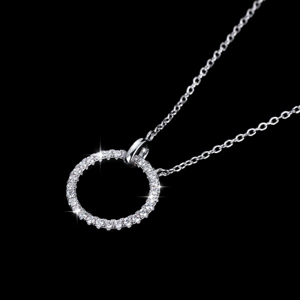 925 Sterling Silver Circular Necklace