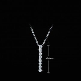 925 Sterling Silver Simple 1-Character Necklace