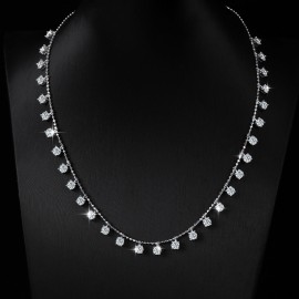 925 Sterling Silver Starry Sky Diamond Necklace