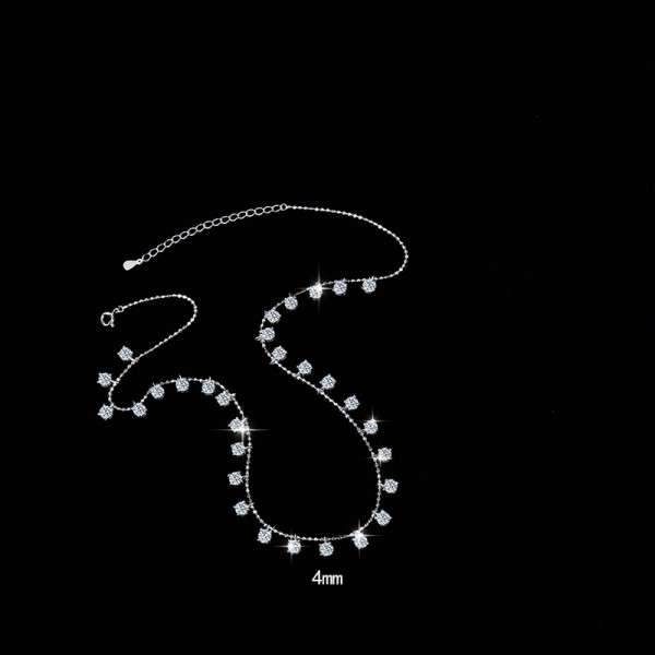 925 Sterling Silver Starry Sky Diamond Necklace