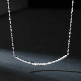 925 Sterling Silver Smile Necklace
