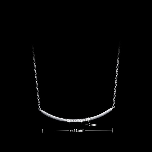 925 Sterling Silver Smile Necklace