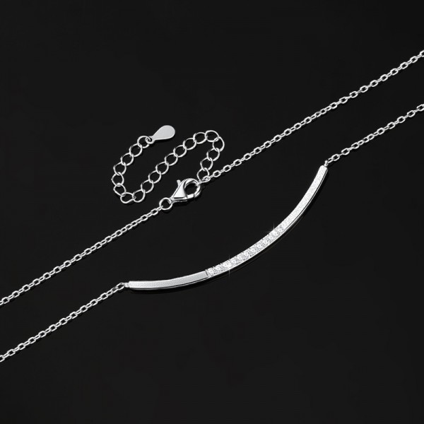 925 Sterling Silver Smile Necklace