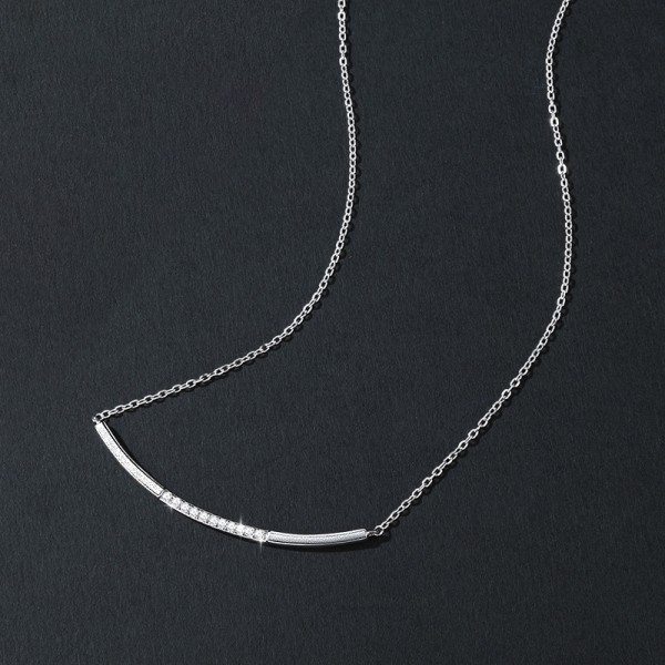925 Sterling Silver Smile Necklace