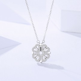 S925 Sterling Silver Lucky Heart Necklace