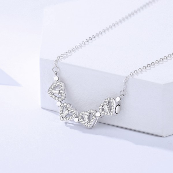 S925 Sterling Silver Lucky Heart Necklace