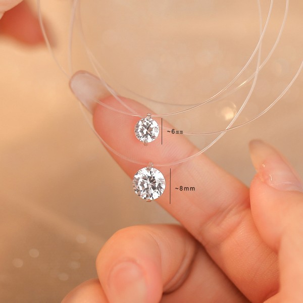 S925 Sterling Silver Mermaid's Tear Pendant Necklace