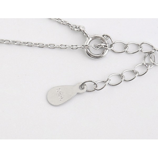 S925 Sterling Silver Simple Daisy Necklace