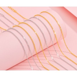 S925 Sterling Silver Beaded Minimalist Necklace