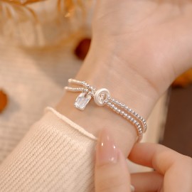 925 Sterling Silver Tag and Chain Bracelet