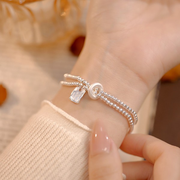 925 Sterling Silver Tag and Chain Bracelet