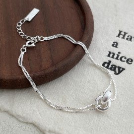 925 Sterling Silver Linked Bracelet