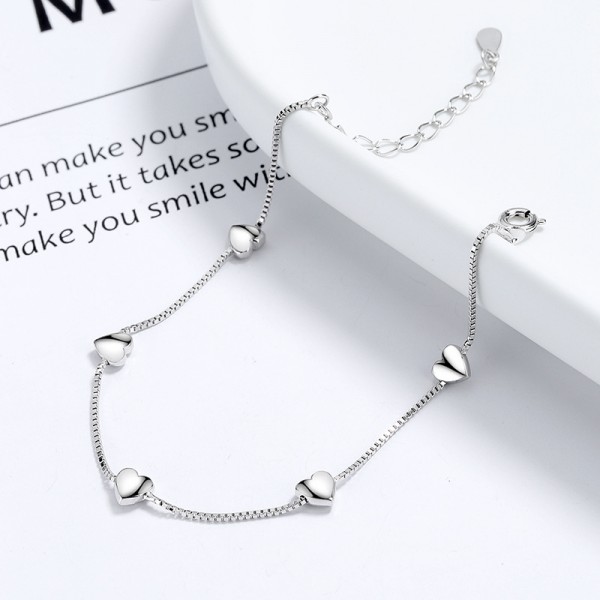 925 Sterling Silver Heart Bracelet