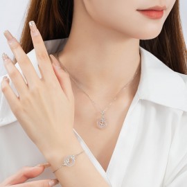 925 Sterling Silver Chalcedony Butterfly Bracelet