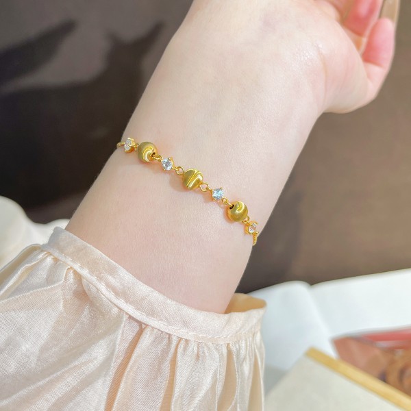 925 Sterling Silver Brushed Cat's Eye Bracelet