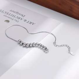 925 Sterling Silver Bead Bracelet
