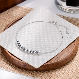 925 Sterling Silver Bead Bracelet