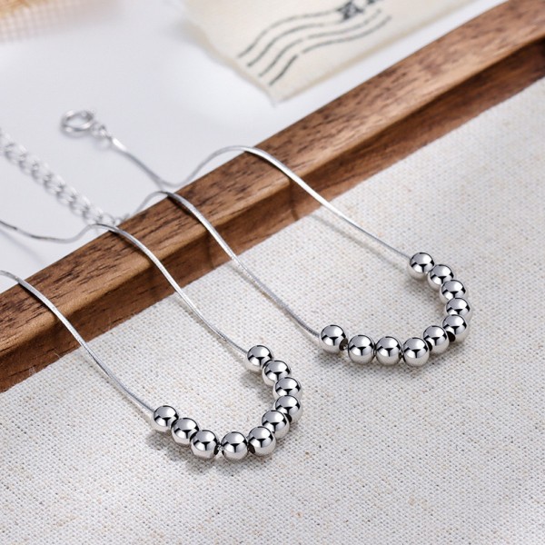 925 Sterling Silver Bead Bracelet