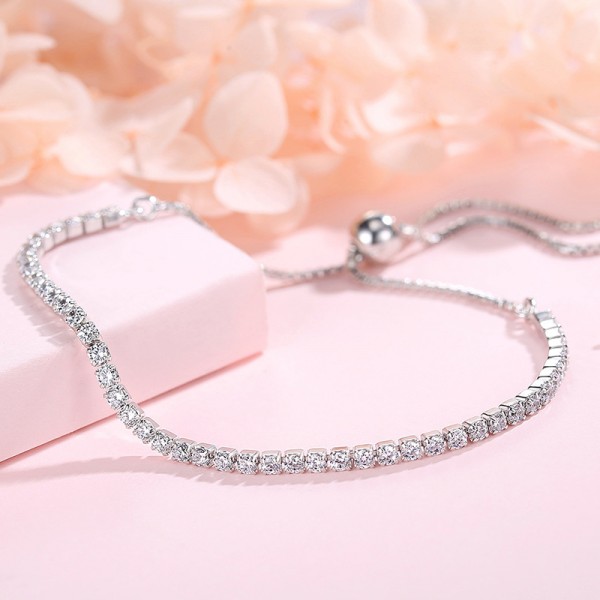 925 Sterling Silver Zircon Bracelet