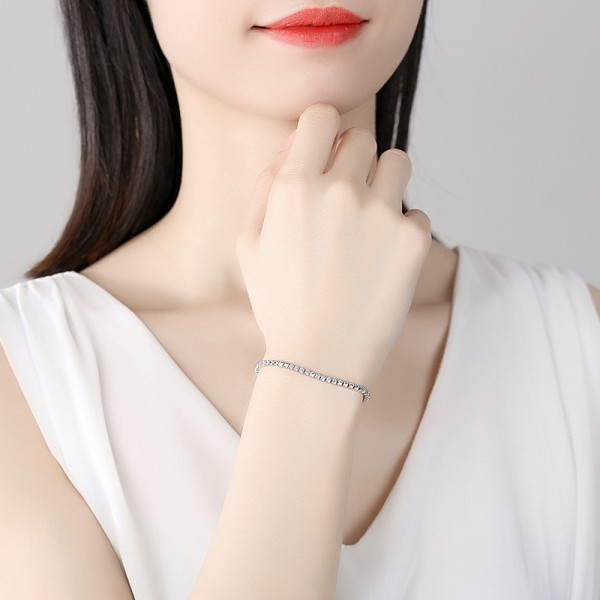 925 Sterling Silver Zircon Bracelet