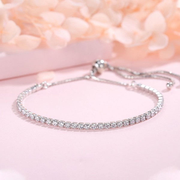 925 Sterling Silver Zircon Bracelet