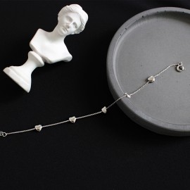 925 Sterling Silver Heart Bracelet