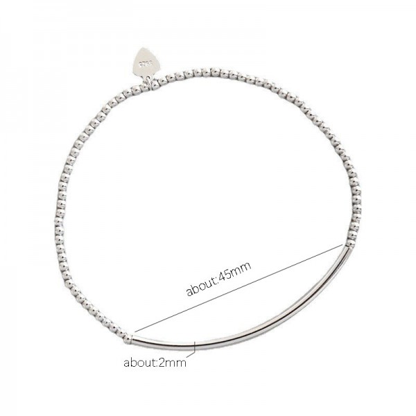 925 Sterling Silver Linear Bracelet