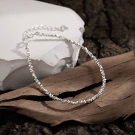 925 Sterling Silver Crushed Bracelet