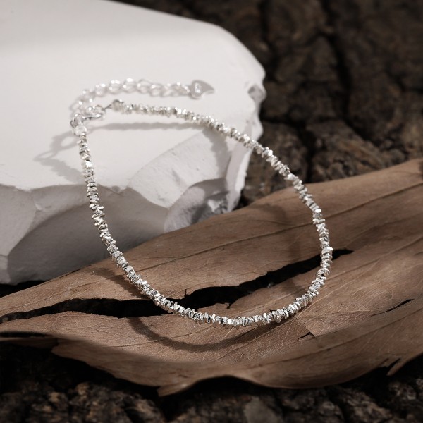 925 Sterling Silver Crushed Bracelet