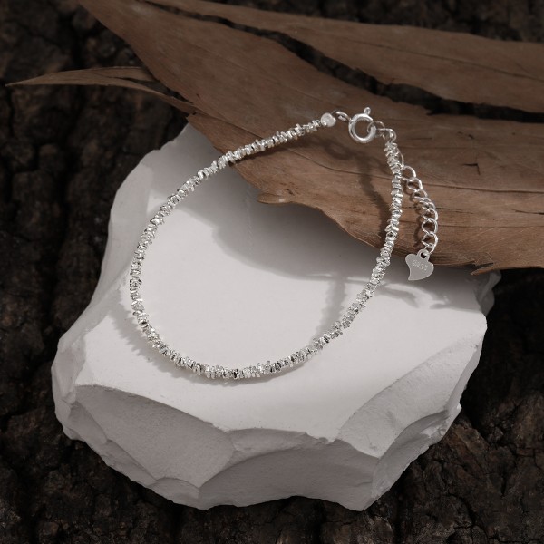 925 Sterling Silver Crushed Bracelet