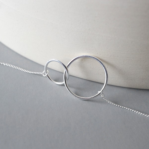 925 Sterling Silver Mixed Circle Bracelet