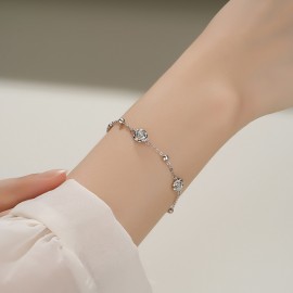 925 Sterling Silver Rose Bracelet
