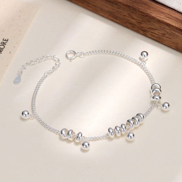925 Sterling Silver Plain Circle Bracelet