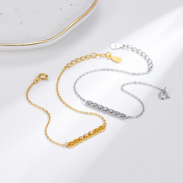 925 Sterling Silver Lacework Bracelet