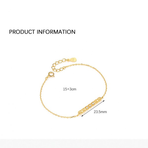 925 Sterling Silver Lacework Bracelet