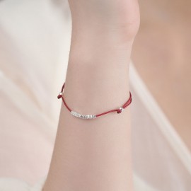 999 Sterling Silver Square Bracelet