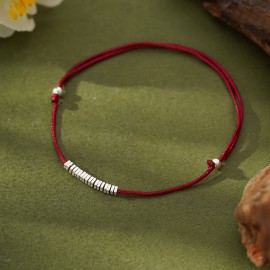 999 Sterling Silver Square Bracelet