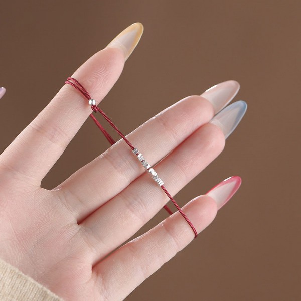 999 Sterling Silver Square Bracelet