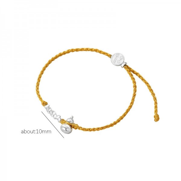 999 Sterling Silver Calabash Bracelet