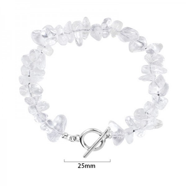 925 Sterling Silver Heart and Bead Bracelet