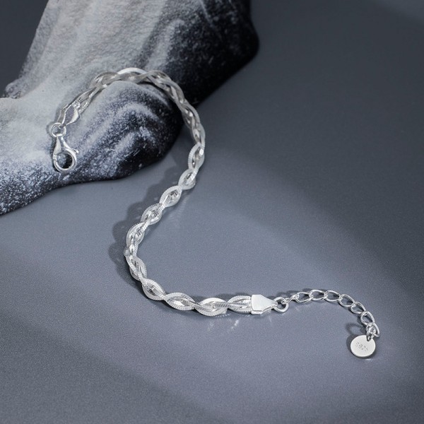 925 Sterling Silver Twisted Bracelet
