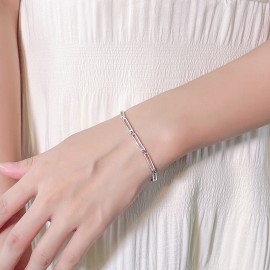 925 Sterling Silver Geometric Bracelet