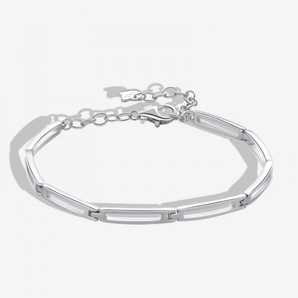 925 Sterling Silver Geometric Bracelet