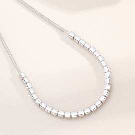 925 Sterling Silver Mini Square Full Pavé Bracele...