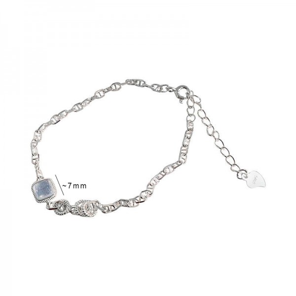 S925 Sterling Silver Sapphire Bracelet