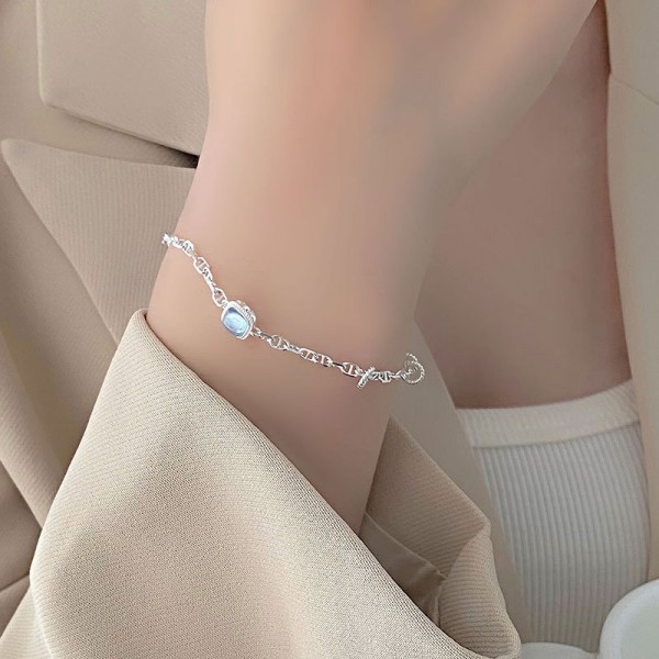 S925 Sterling Silver Sapphire Bracelet