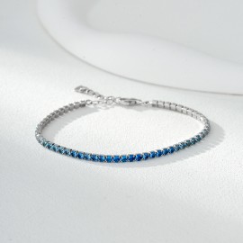 S925 Sterling Silver Dopamine Colorful Zirconia Br...