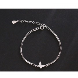 S925 Sterling Silver Bow Bracelet